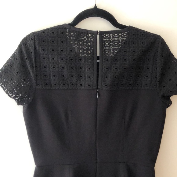 J. Crew black lace short sleeve midi dress - Picture 9 of 10